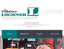 Tablet Screenshot of elektro-lochner.com